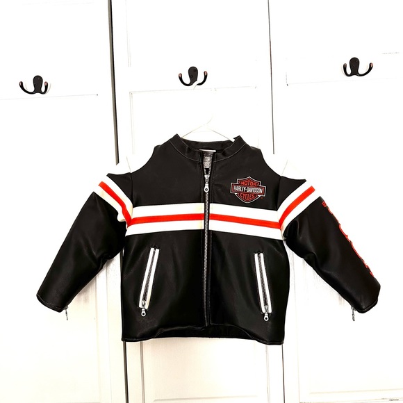 Harley-Davidson Kids Black and White Jacket - Picture 1 of 10